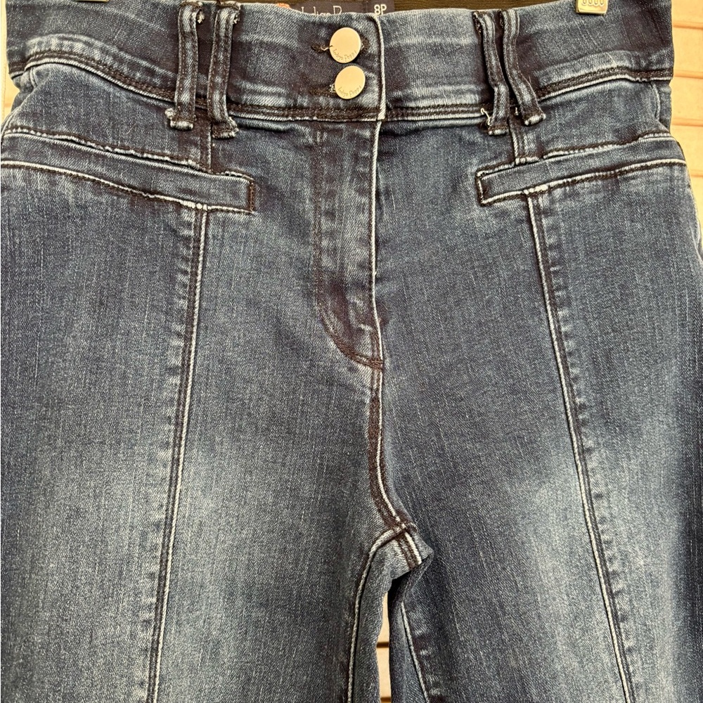 Indigo Poppy High Waisted Jeans Sz 8P - 26” inseam, 10” rise